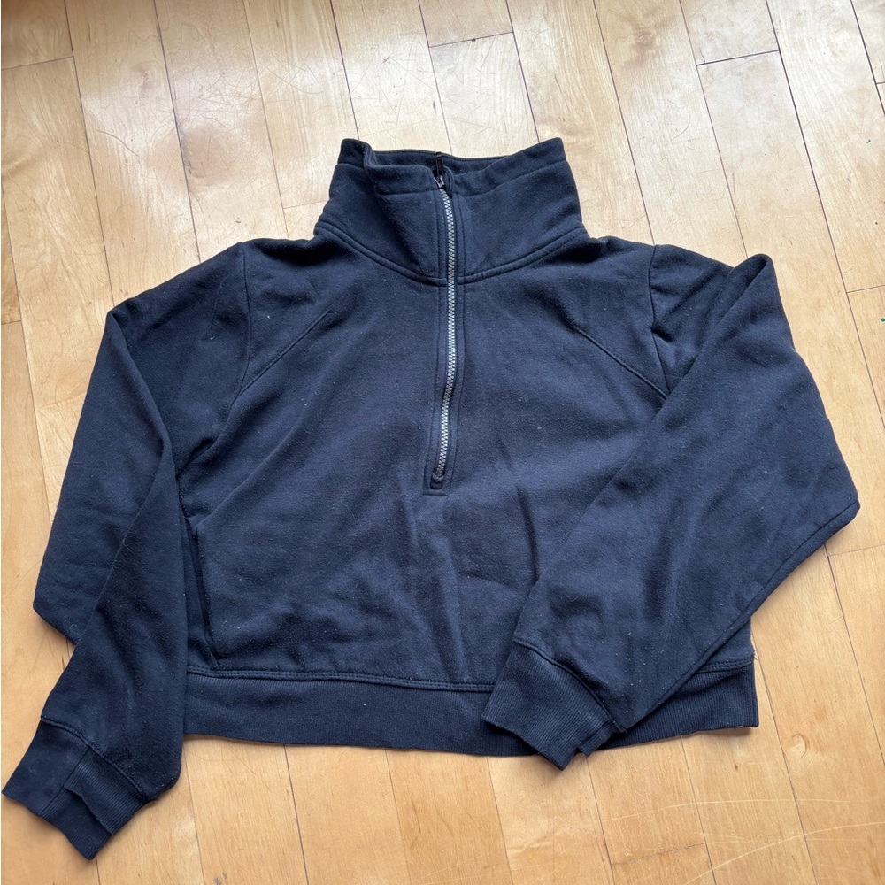 All in Motion Black Half-Zip Sweatshirt